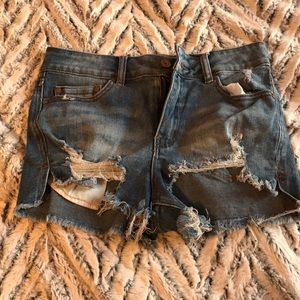 Indigo Rein Ripped Shorts